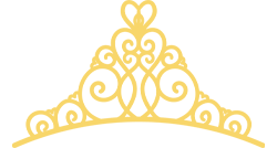 yellow silhouette of a decorative crown representing royalty and elegance with a soft gradient for design inspiration and visual appeal